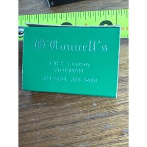 Norman Oklahoma Matchbook O'Connell's Pub Vintage OU Sooners Bar Restaurant OK